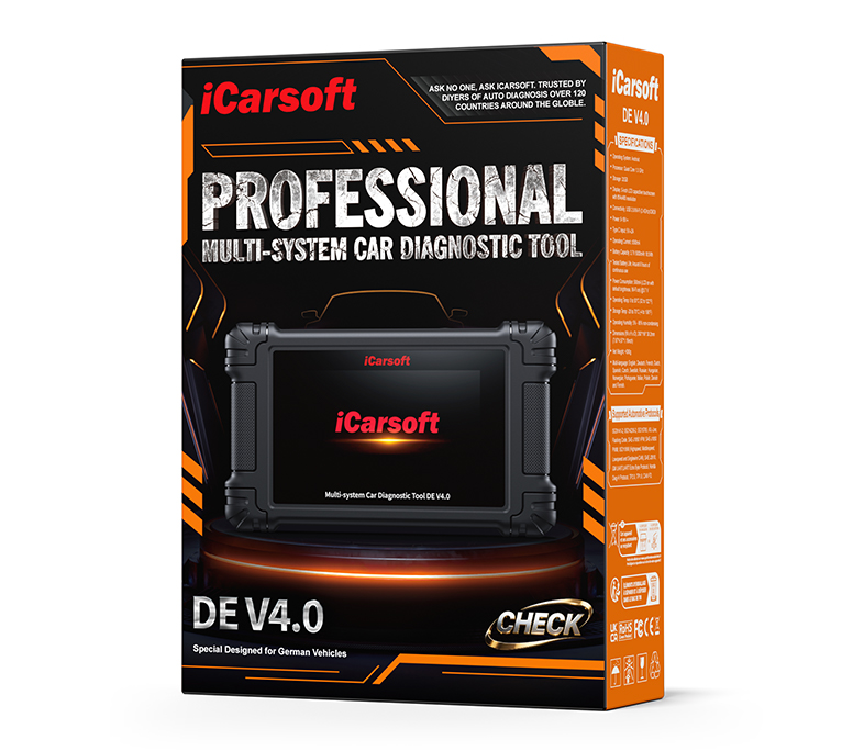 iCarsoft DE V4.0 contents